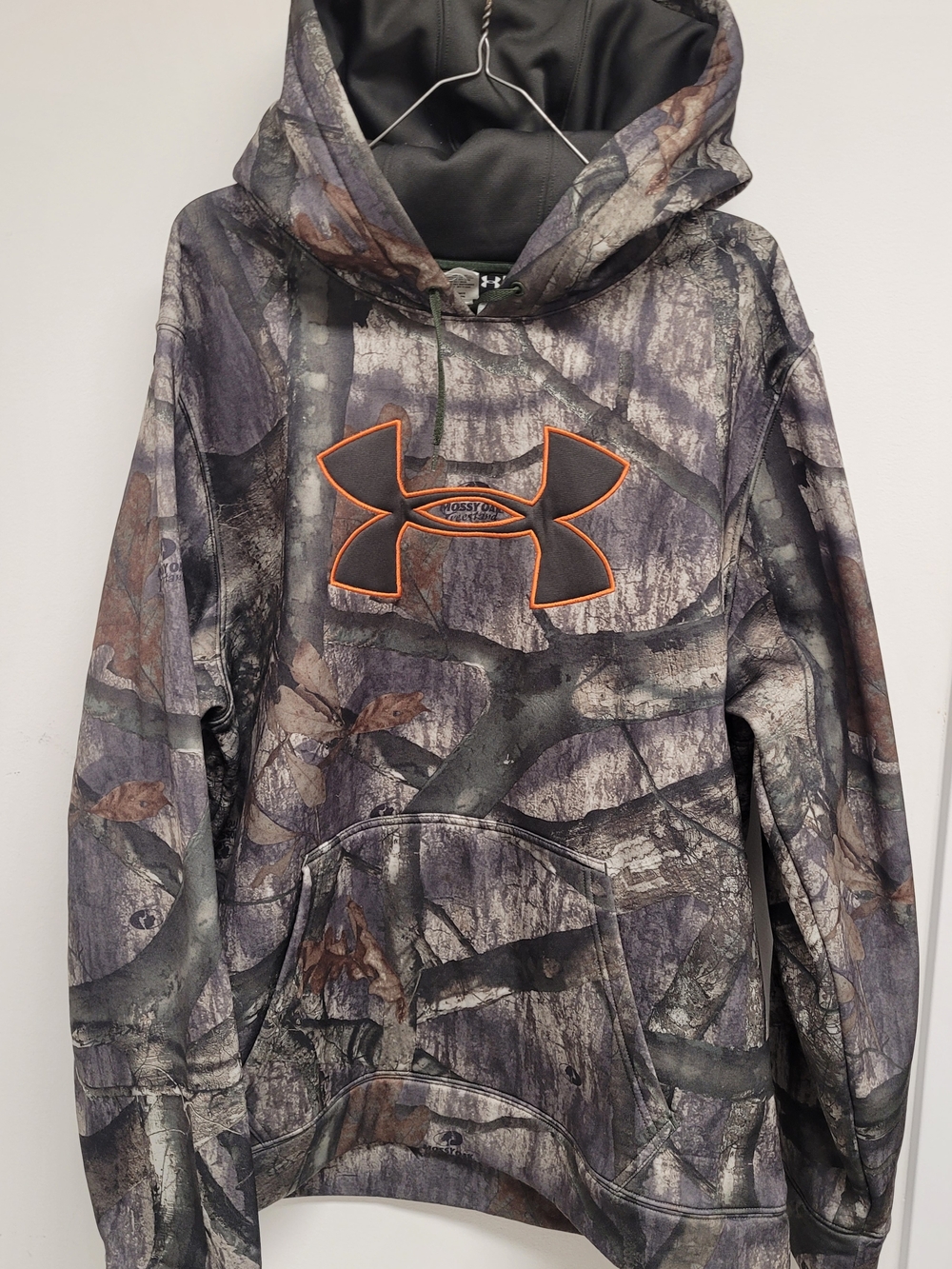 Under Armour Realtree Camo Hoodie with Orange Logo